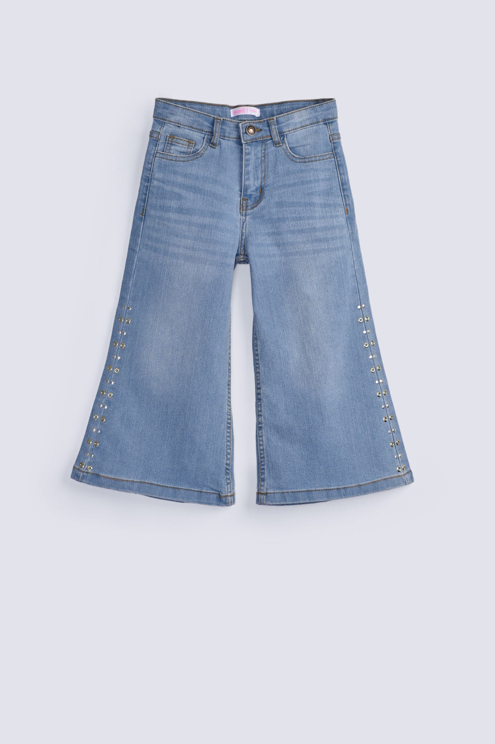 GIRLS LOOSE DENIM WITH STUDS