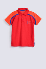 BOYS PANEL CUT POLO