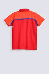 BOYS PANEL CUT POLO