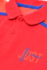 BOYS PANEL CUT POLO