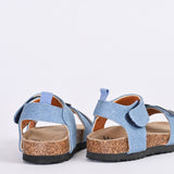 BOYS DENIM SHARK SANDALS