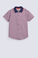 BOYS KNITTED COLLAR SHIRT