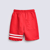 BOYS STRIPER PRINT KNIT SHORTS