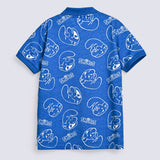 BOYS SMURF PRINT POLO