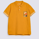 BOYS BIG WORLD PRINT POLO