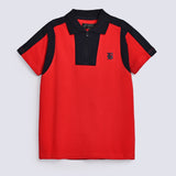 BOYS ZIP PLACKET POLO