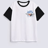 BOYS DROP SHOULDER CONTRAST SLEEVE TEE