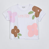 GIRLS FLORAL DROP SHOULDER T SHIRT