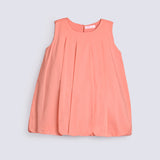 GIRLS PLEATED BUBBLE DRESS