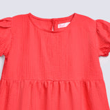 GIRLS TEXTURED PANEL DRESS