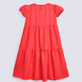 GIRLS TEXTURED PANEL DRESS