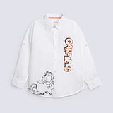 BOYS GARFIELD PRINT SHIRT
