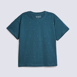 GIRLS BOXY FIT DIAMANTES T SHIRT