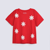 GIRLS BOXY FIT PRINTED T SHIRT