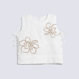 GIRLS EMBROIDERED FLORAL TOP