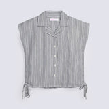 GIRLS STRIPERED BUTTON DOWN SHIRT