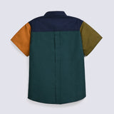 BOYS CONTRAST PANEL SHIRT