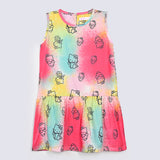 GIRLS HELLO KITTY PRINTED DRESS