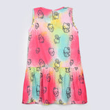 GIRLS HELLO KITTY PRINTED DRESS