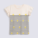 GIRLS DROP SHOULDER PRINTED T SHIRT