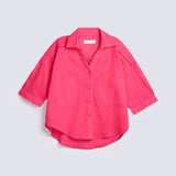 GIRLS BUTTONDOWN SHIRT WITH LACE