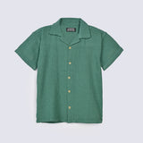 BOYS DROP SHOULDER TEXTURED SHIRT