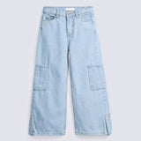 GIRLS CARGO LOOSE FIT DENIM