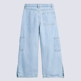 GIRLS CARGO LOOSE FIT DENIM