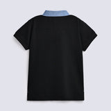 BOYS CONTRAST COLLAR POLO