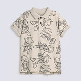BOYS SONIC PRINTED POLO