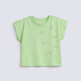 GIRLS BOXY FIT EMBELLISHED T-SHIRT