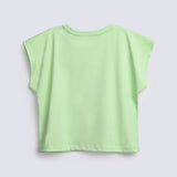 GIRLS BOXY FIT EMBELLISHED T-SHIRT