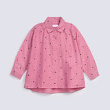 GIRLS PRINTED BUTTON DOWN SHIRT