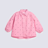 GIRLS PRINTED BUTTON DOWN SHIRT