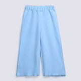 GIRLS TEXTURED LOOSE TROUSERS