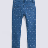 GIRLS SKINNY FIT PRINTED DENIM