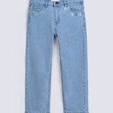 GIRLS MOM FIT LOOSE DENIM