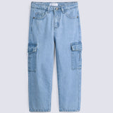 BOYS LOOSE CARGO DENIM
