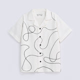 BOYS RESORT COLLAR PRINTED POLO