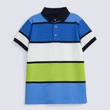 BOYS ENGINEERED STRIPER POLO