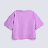 GIRLS BOXY FIT T SHIRT WITH PRINTED BOW