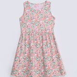 GIRLS BASIC PRINTED DRESS