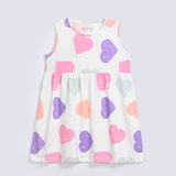 GIRLS BASIC PRINTED DRESS
