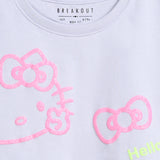GIRLS HELLO KITTY PRINTED T SHIRT