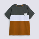 BOYS DROP SHOULDER COLOR BLOCK TEE
