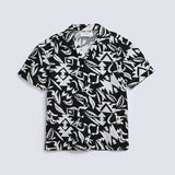 BOYS DROP SHOULDER PRINTED SHIRT