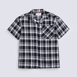 BOYS DROP SHOULDER CHECKERED SHIRT