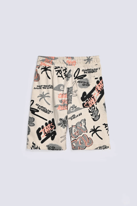 BOYS GRAFFITI PRINT SHORTS