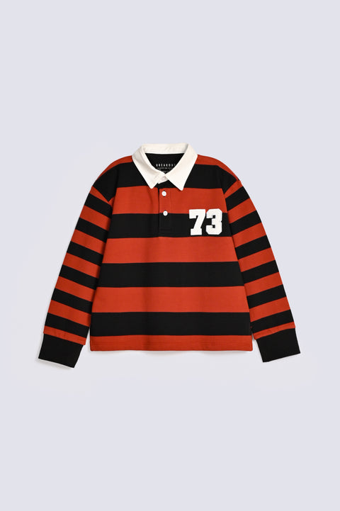 BOYS FULL SLEEVE STRIPED POLO