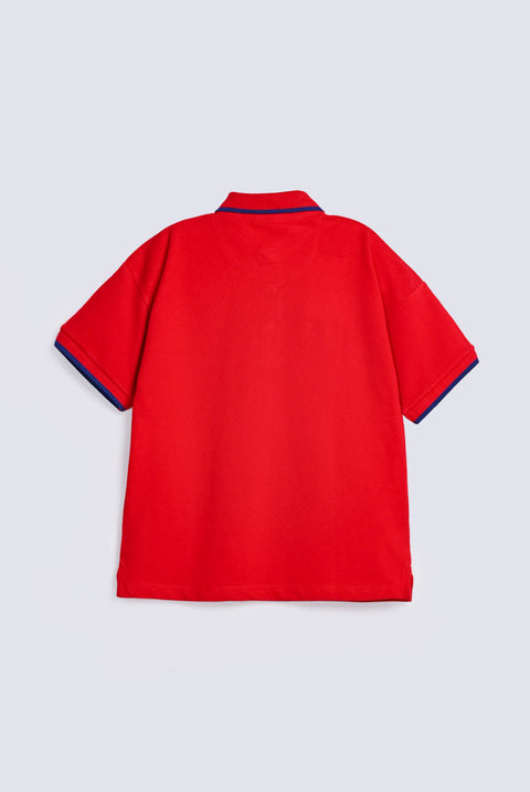 BOYS CONTRAST TIPPING POLO